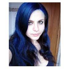 This was my first time using manic panic, a. Manic Panic After Midnight Blue Over Black Hair Google Search Blue Hair Hair Makeup Hair Color