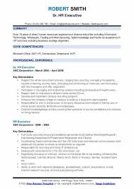 Hr Executive Resume Samples Qwikresume