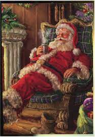 This is 's character sherry. Forget The Sherry Santa Is Obviously All About The Tea What Do You Think He Is Drinking Christmas Art Christmas Images Christmas Paintings