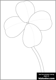 You dont have to pay cash to download the coloring pages. Four Leaf Clover Coloring Page Free Print And Color Online