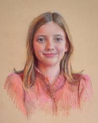 ⭐️ It's Fresh off the Easel Friday! ⭐️ Portraits, Inc. artist Mary Morvant  beautifully incorporated this precious girl's creative spirit into her  portrait, working with her parents to add some of her