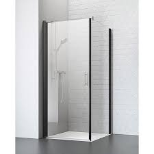 Camargue Vario Eckdusche B3 B7 90 X 90 X 195 Cm Starke 6 Mm Schwarz Bauhaus Eckduschen Badezimmer Umgestalten Dusche 90x90