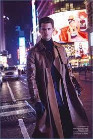 Garrett Neff Models Leather Looks For Glass Cover Shoot Jackets Men Fashion Vogue Men Mens Fashion Summer