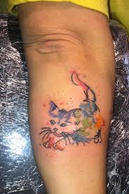 You can download, edit these watercolors for personal use for your presentations, webblogs, or other project designs. Cute Watercolor Cat Tattoo Steel Ink Tattoo Piercing Facebook