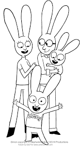 Hi everyone, i have a nice spring tone color combo shari carroll has another color coordinates recipe using simon says stamp exclusive inks and. Drawing Of Simon The Rabbit And His Family Coloring Page