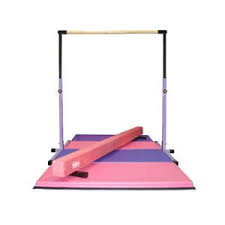 3 5 Purple Horizontal Bar 8ft Pink Balance Beam 8ft Gymnastics Folding Mat Gymnastics Equipment Gymnastics Mats Cheap Gymnastics Beam