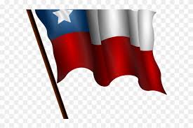 La cimera ye azul y blanca ente que la baxera ye bermeya; Chile Flag Clipart Waving Bandera De Chile Dibujo Free Transparent Png Clipart Images Download