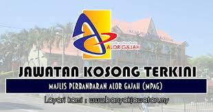 Kekosongan di mpag telah membuka peluang jawatan kosong 2019 kepada warganegara malaysia yang berminat dalam bidang ini serta berkelayakan. Jawatan Kosong Di Majlis Perbandaran Alor Gajah Mpag 12 November 2018 Kerja Kosong 2021 Jawatan Kosong Kerajaan 2021
