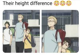 Tsukishima Is So Tall Just Look At Nishinoya In 2020 Haikyuu Anime Haikyuu Haikyuu Characters