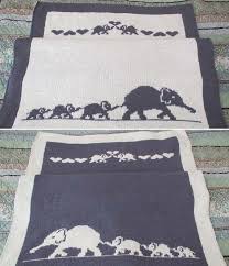 Elephant Family Baby Blanket Knitting Pattern Baby Blanket Knitting Pattern Knitting Patterns Blanket Knitting Patterns