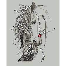 I enjoy creating my own cross stitch patterns and sharing them with everyone who likes this hobby. Cross Stitch Pattern Horse With A Feather