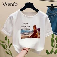 Jonwayne was born in la habra, california on june 5, 1990. John Wayne Die Suchende Warner Bros C V Whitney John Harajuku Streetwear T Hemd Frauen Casual Menhunter Miles T Shirts T Shirts Aliexpress