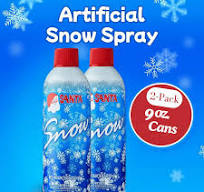 Christmas Artificial Snow Spray - Aerosol Decoration Tree Holiday 2 Cans