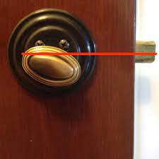 It should not be considered secure, as anyone with a magnet will be able to open the door. Which Way Locks Which Way Is Locked User Experience Stack Exchange