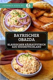 Obazda Selber Machen Das Bayrische Obazda Rezept Rezept Rezepte Rezepte Abendessen Lebensmittel Essen