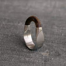Sterling Argent Et Cuir Fait A La Main Ring Pour Les Hommes Etsy Sterling Silver Mens Rings Mens Silver Rings Leather Ring