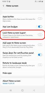 Tap on settings · tap on home screen · enable or disable lock home screen layout. Home Screen Layout Locked How To Unlock In Samsung Mi Redmi