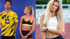 Alica schmidt has been tipped as a future star of german athletics and she is set to shine at the tokyo olympics in 2020. Bundesliga Alica Schmidt The World S Sexiest Athlete Takes Over Borussia Dortmund Training Alica Schmidt Who Has Been Dubbed The World S Marca English