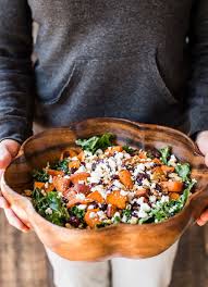 Roasted Sweet Potato Salad With Cranberries Walnuts And Goat Cheese Foraged Dish Salad With Sweet Potato Roasted Sweet Potatoes Sweet Potato Spinach