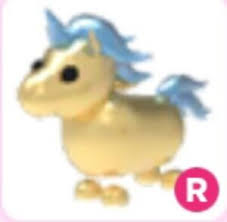 It was added in the pet update as one of the first legendary pets along with the dragon. Adopt Me Rideable Golden Unicorn Roblox Ebay