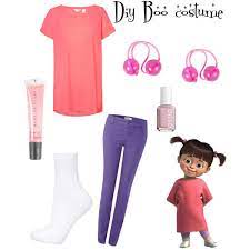 We decided to give her favorite movie home a break and i introduced her to monsters inc. Diy Boo From Monsters Inc Costume By Its Zoe Vi On Polyvore Featuring Access Halloween Costume Monster Boo Monsters Inc Costume Monsters Inc Halloween Costumes