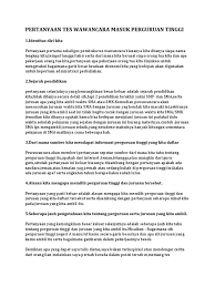 Check spelling or type a new query. Tes Wawancara Masuk Perguruan Tinggi Pdf