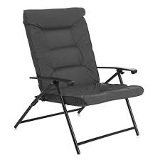 It has a backrest that can be tilted back, and often a footrest that may be extended by means of a lever on the side of the chair, or may extend automatically when the back is reclined. Wilko Garden Metal Reclining Padded Chair Wilko