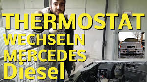 Mercedes W202 C200 Cdi Thermostat Tauschen Erneuern C220 Cdi Diesel Motor Youtube