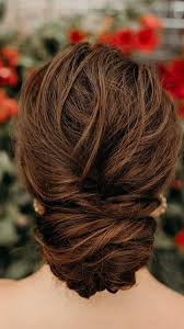 Rolled chignon is one of the elegant updos for long hair. 49 Beautiful Romantic Wedding Hairstyles
