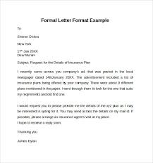 Free 9 Formal Letters In Ms Word Pdf