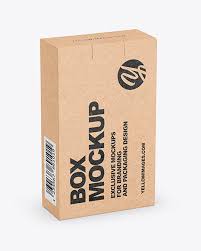Download Kraft Box Mockup In Box Mockups On Yellow Images Object Mockups