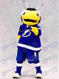 Every bleacher creature captures the essence of an icon and turns them into a friend. Tampa Bay Lightning Thunderbug Mascot Costume Black And Yellow Lightning Bug Insect