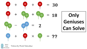 The Balloon Puzzle The Real Answer Explained Only Geniuses Can Solve Math Genius Mental Math Tricks Maths Puzzles