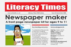 Diaries, instructions, stories, poems, recounts, planning explore the world of newspapers with our creative resources, including newspaper report examples, comprehension activities, headlines and. Newspaper Maker Free Primary Ks2 Teaching Resource Scholastic