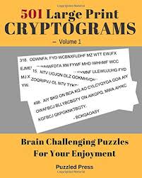 Decipher the code for a passage from charles dickens : 501 Large Print Cryptograms Volume 1 Brain Challenging Puzzles For Your Enjoyment Press Puzzled 9781724135698 Amazon Com Books