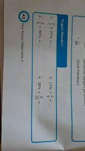 Kunci jawaban matematika kelas 5 halaman 131 brainly. Tugas Matematika Untuk Kelas 5 Sd Tugas Mandiri Halaman 42 Brainly Co Id