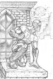 Here was a fun piece coloring because i knew i was going to have him in the rain and added the buildings and everything digitally via obscure painting. Daredevil By Https Www Deviantart Com Robertmarzullo On Deviantart Daredevil Artwork Superhero Coloring Pages Daredevil Art