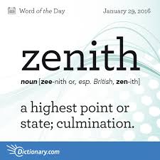 Zenith Word Of The Day Dictionary Com Uncommon Words Words Unusual Words