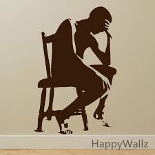 Adesivo De Parede Pensador Pensador Silhueta Wallpaper Diy Decoracao Decalque Da Parede Decoracao Moderna Arte Da Parede Adesivos S6 Wall Sticker Wall Art Stickerssilhouette Wallpaper Aliexpress