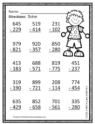 Subtraction Multi Digit Numbers Within 1000 Color Your Answers Printables An Additional Resource Math Coloring Worksheets 2nd Grade Math Worksheets Go Math