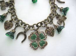 Lucky Gal Shamrock Bracelet Good Luck Jewelry Charm Bracelet Irish Jewelry 4 Leaf Clover Bronze Charm Bracelet Luck Jewelry Irish Jewelry Unique Bracelets