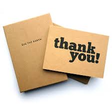 Thank you note set of 12 postcard cards effortless print original ...