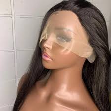 New 32inch Jet Black Synthetic Lace Front Wig