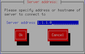 Entering The Administration Server Address