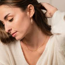 Small natural stone earrings