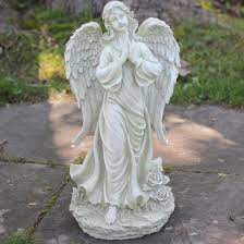 Adorned with a butterfly resting on her arm and a lovely flower crown upon her head, this collectible statue can be. Northlight Praying Angel Statue Reviews Wayfair