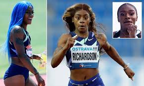 Former lsu sprinter sha'carri richardson won the u.s. Dina Asher Smith In A Battle Against Fiery Sha Carri Richardson Ahead Of The Olympics Daily Mail Online