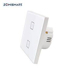 Zigbee 3 0 2 Gangs Eu Wall Light Switch Work With Alexa Google Home Via Smartthings Bridge App Phone Voice Control Smart Remote Control Aliexpress