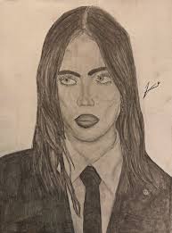 Students create shaded celebrity portraits