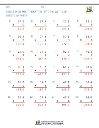 This multiplication math drill worksheet is appropriate for kindergarten, 1st grade, 2nd grade, and. Decimal Multiplication Worksheets 5th Grade